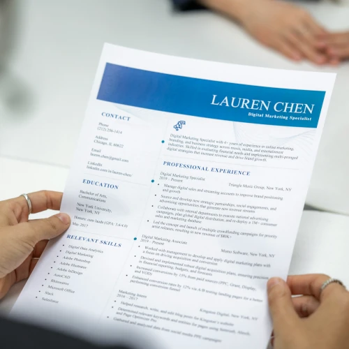 Se présenter sur un cv