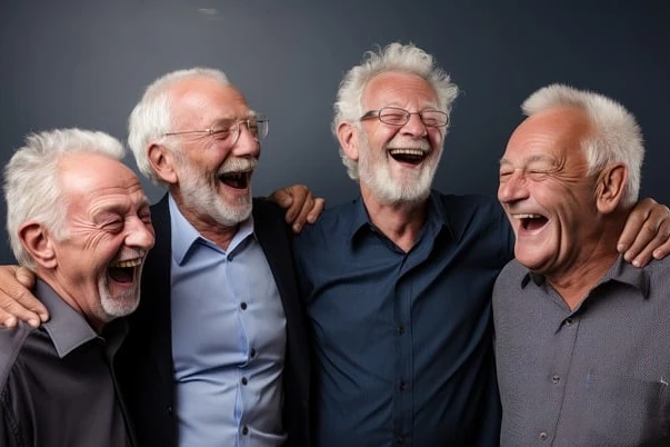 Des retraités qui rient